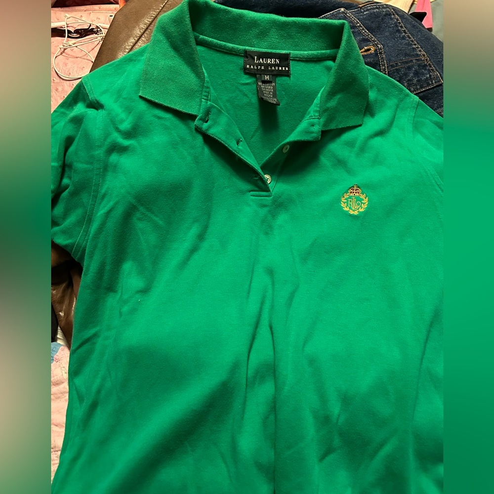 Green Ralph Lauren Cotton Polo Shirt